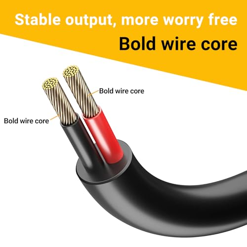 10FT 14AWG DC Power Extension Cable 5.5x2.1mm Male to Female