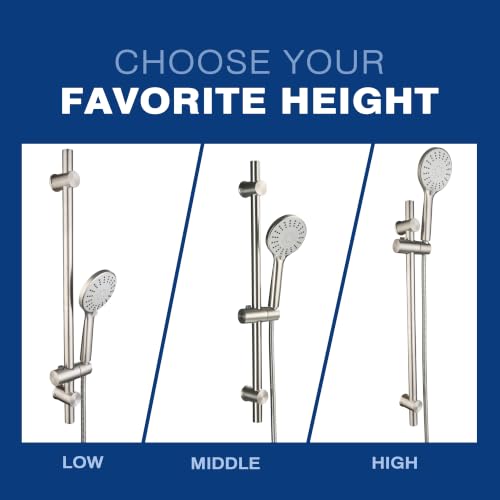 Shower Slide Bar with Adjustable 5