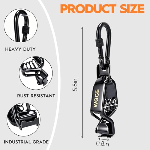 Heavy Duty Glove Clip with Locking Carabiner