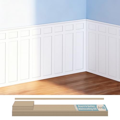 Premade Board and Batten Wainscoting Kit
