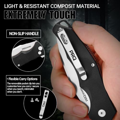 N730 Mini Folding Pocket Knife 3.35" 14C28N Stainless Steel Blade