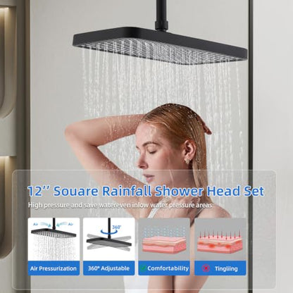 Shower Faucet Set With Handheld Shower Head