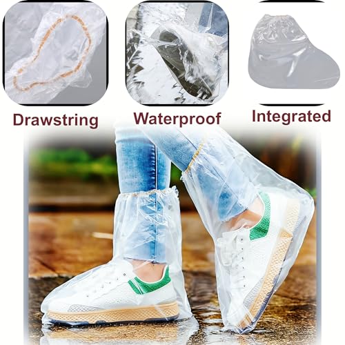 10 Pairs Disposable Waterproof Shoe Covers