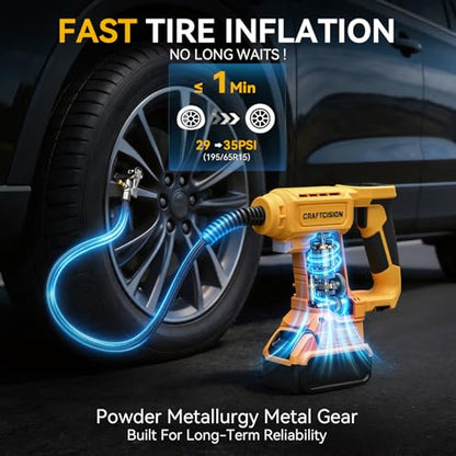 Cordless Tire Inflator Air Compressor