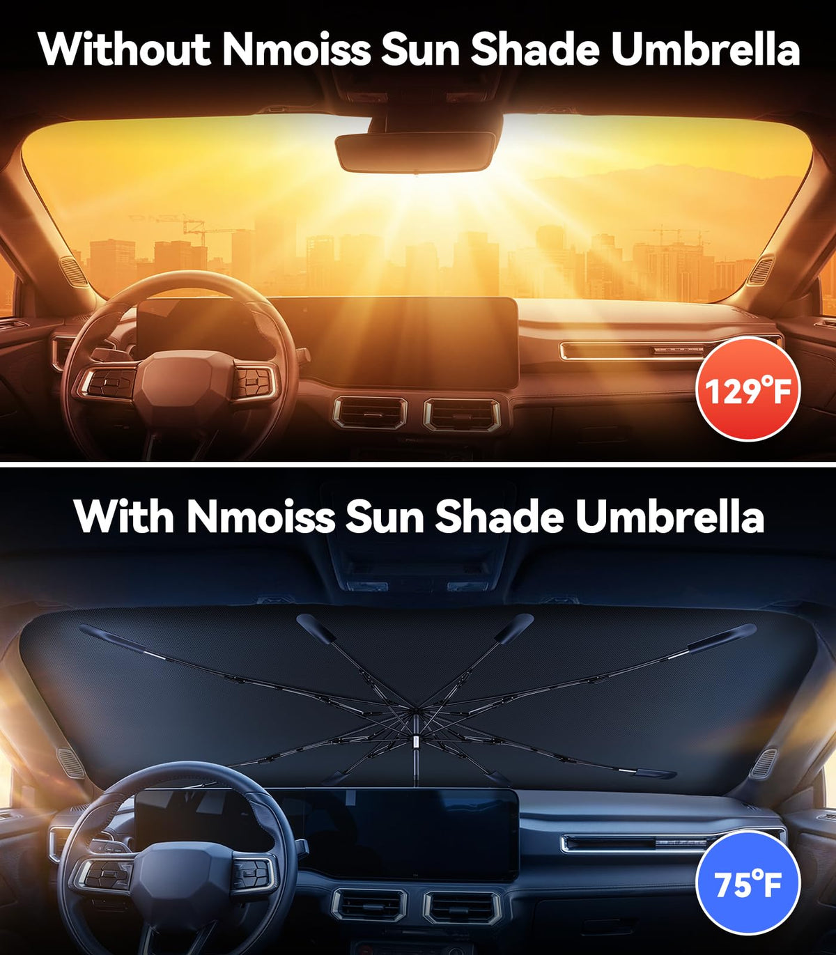 Windshield Sun Shade Umbrella for Mustang