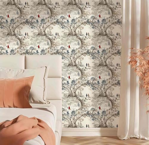 Vintage Winter Peel and Stick Wallpaper