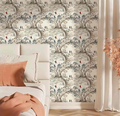 Vintage Winter Peel and Stick Wallpaper