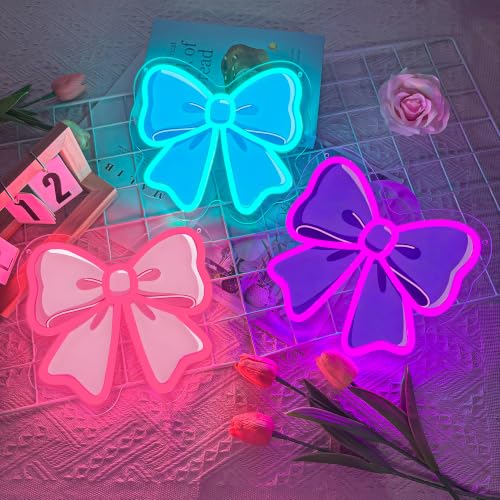 3 PCS Flower Neon Sign Dimmable UV