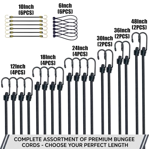 Bungee Cords with Hooks