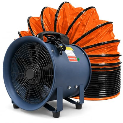 Portable Utility Blower Fan with Flexible Ducting