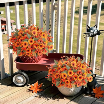 Artificial Fake Plants Flowers for Outdoor Outside Spring Summer Decoration