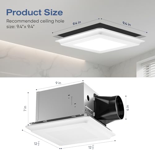 Bathroom Exhaust Fan with Light