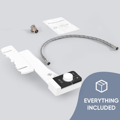 Upgrade Bidet Attachment for Toilet Seat (White Black)