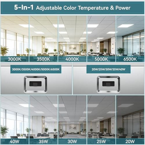 2 Pack 2x2 LED Flat Panel Light