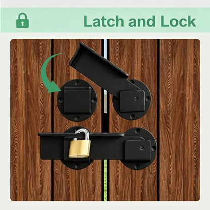 Flip Gate Latch Lock with Padlock Hole