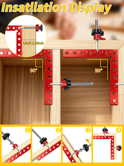 8PCS 4PCS 5.5" & 4PCS 3.14" Corner Clamps for Woodworking