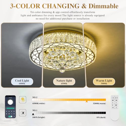 611 Flush Mount Chandelier