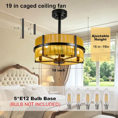 Chandelier Ceiling Fan with Light