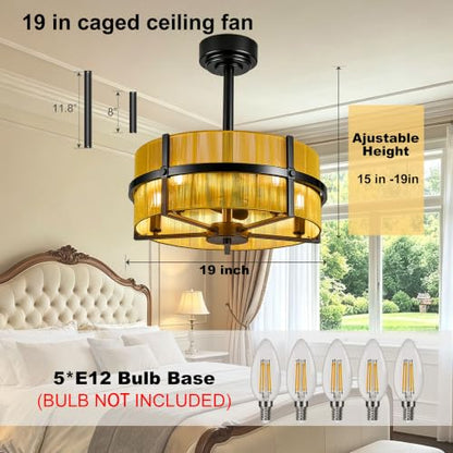 Chandelier Ceiling Fan with Light