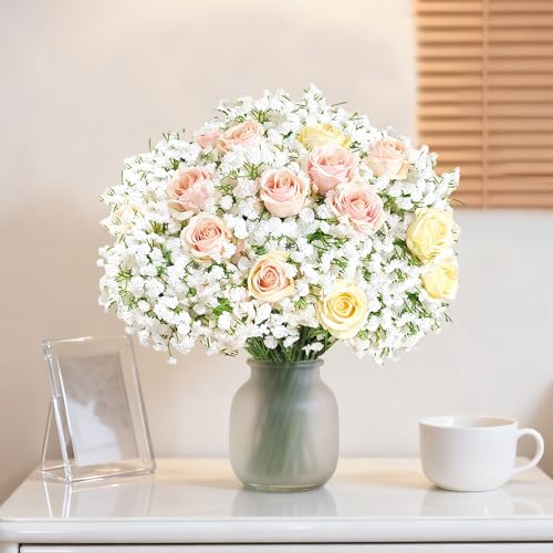 100Pcs Babys Breath Artificial Flowers (White Babys Breath / 100Pcs)