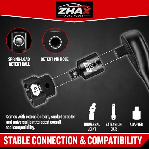 3 8" Low Profile Impact Socket Set
