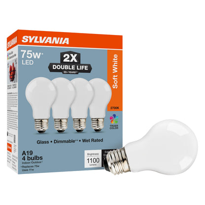 Sylvania Double Life LED Light Bulb (2700k (Soft White) / 4 Pack)