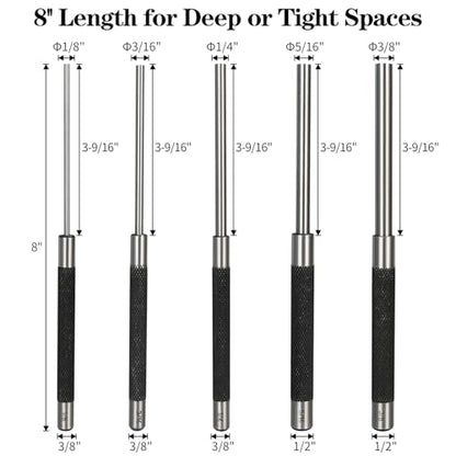 5pcs 8in Pin Punch Set