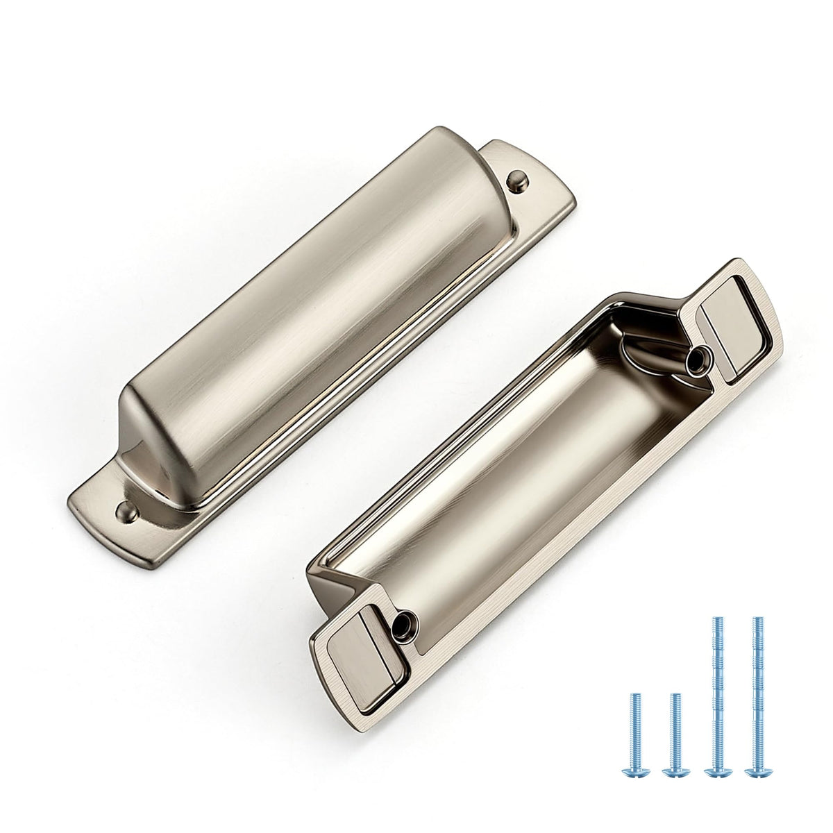 Brushed Nickel Cabinet Pulls Cabinet Handles (Brushed Nickel / 3 inch Hole Center)