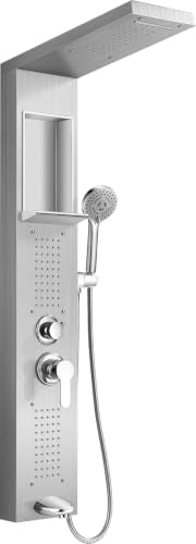 Shower Panel Tower System with Handheld Sprayer
