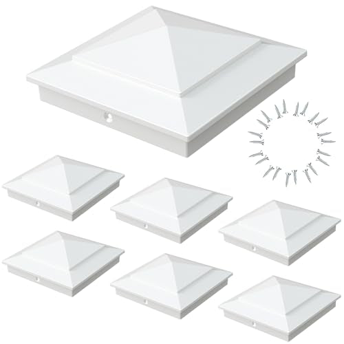 Pyramid Aluminum Post Caps for Actual 4x4 Vinyl Posts