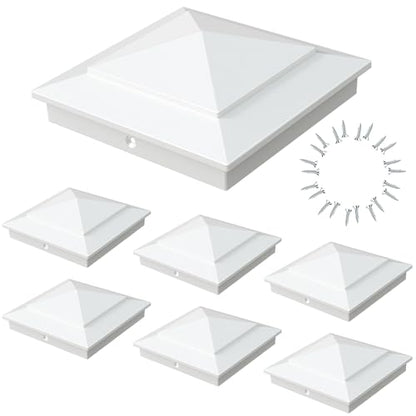 Pyramid Aluminum Post Caps for Actual 4x4 Vinyl Posts