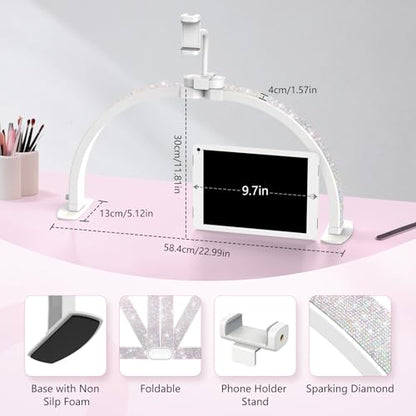 Half Moon Light for Nail Desk