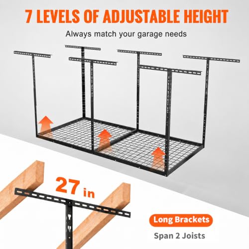 4x8 FT Overhead Garage Ceiling Mount Storage Rack (4x8 ft)