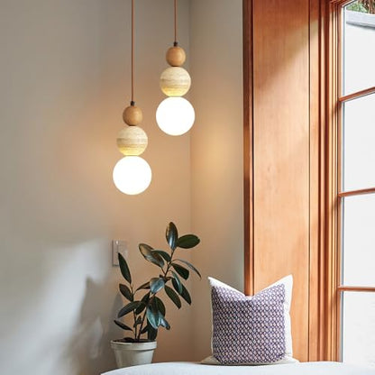 Modern Natural Stone Pendant Light