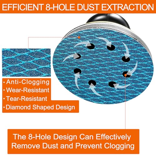 5 Inch 8 Hole Hook and Loop Sanding Discs