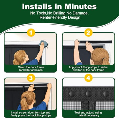 Heavy Duty Fiberglass Screen Door Magnets
