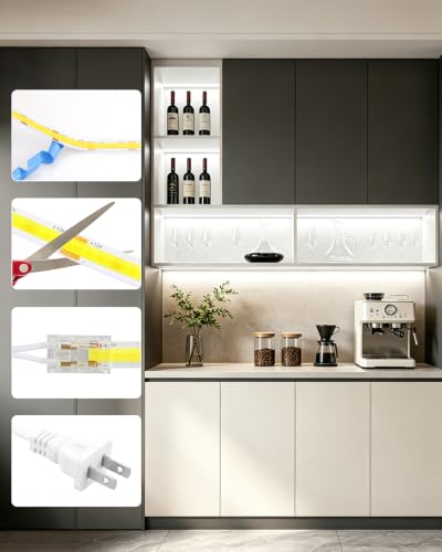 COB LED Strip Light DIY Under Shelf Lighting Kit