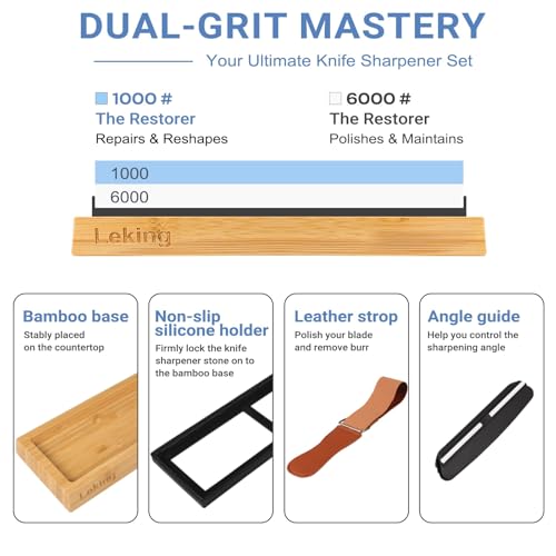 Knife Sharpening Stone Set