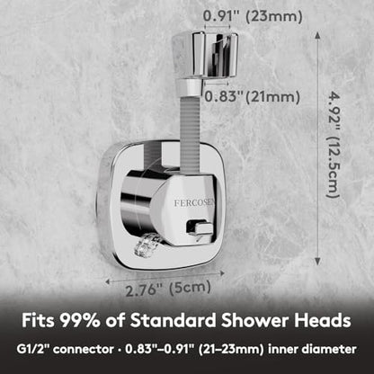 360° Swivel Shower Head Holder with Suction Cup