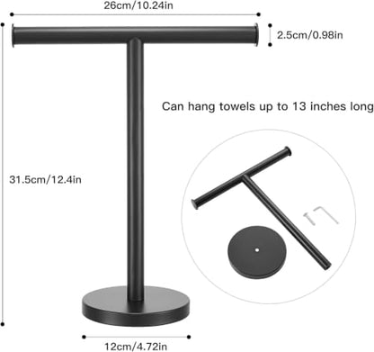 Hand Towel Holder Stand (X-black-2 Pack)
