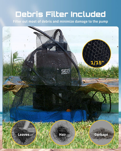 Automatic Pool Cover Pump (Cobalt Blue)