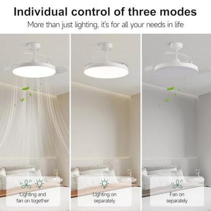 42 Inch Retractable Ceiling Fan