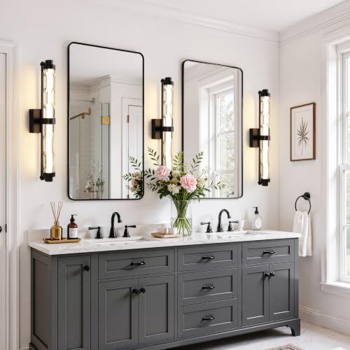 LED Modern Wall Sconces (Black / 24-Inch)