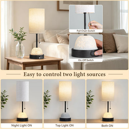 Table Lamp for Bedroom (Black)