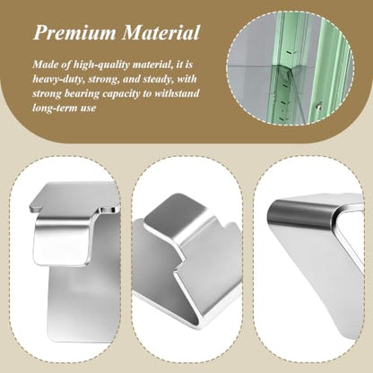 5 Pcs 114594 Metal Shelf Bracket Clips Compatible with IKEA Fabrikor Glass Door Cabinet