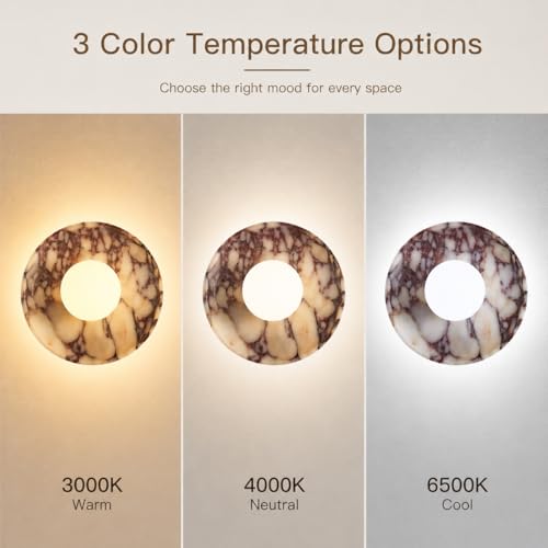 Natural Marble Wall Sconce