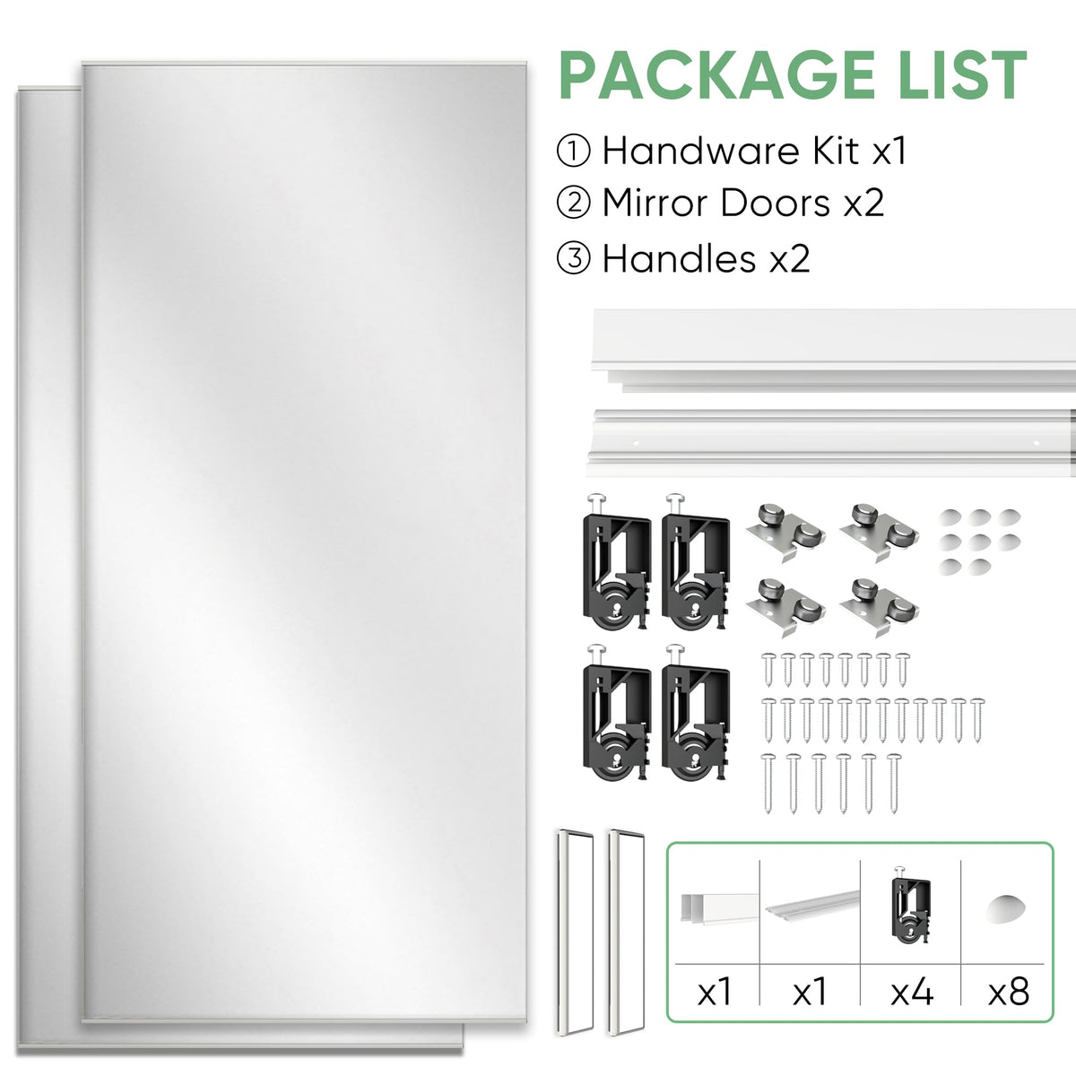 72''x80'' Mirror Closet Doors (72''x80'')