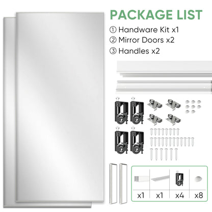 72''x80'' Mirror Closet Doors (72''x80'')