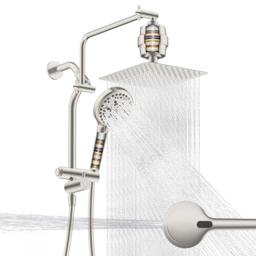 All Metal Rainfall Showerhead Combo