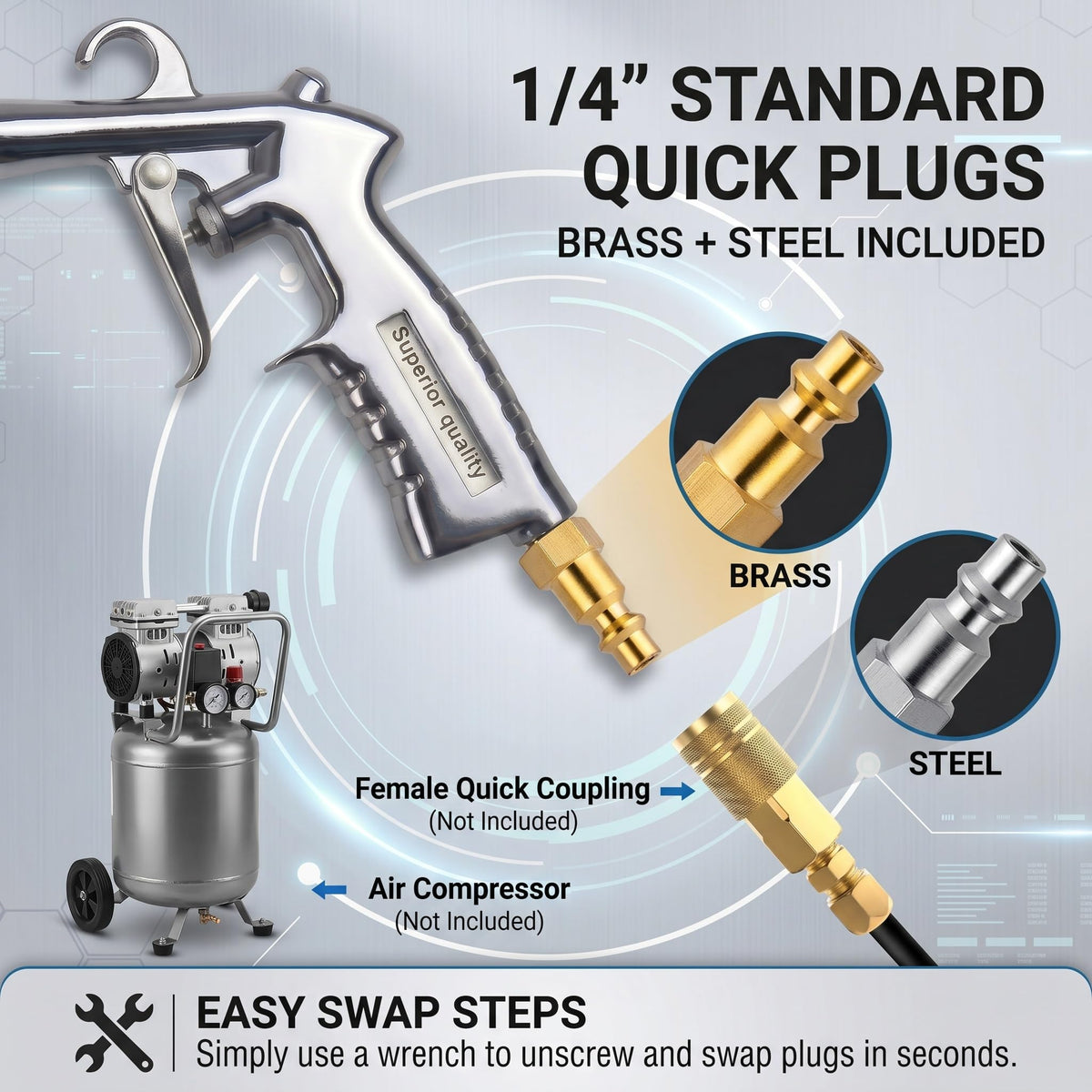 Tornado Car Cleaning Gun (Pu Tube Air Cleaning Gun)